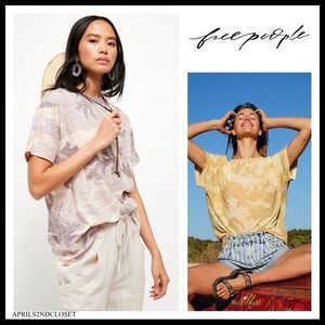 FREE PEOPLE BOHO TOP CAMO PRINT FESTIVAL TUNIC A2C